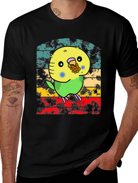 Parakeet T-Shirt - Cartoon Budgie Design