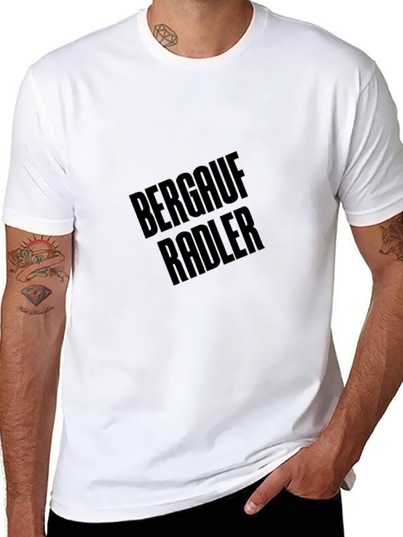 Bergauf Radler T-Shirt - Classic Black Tee