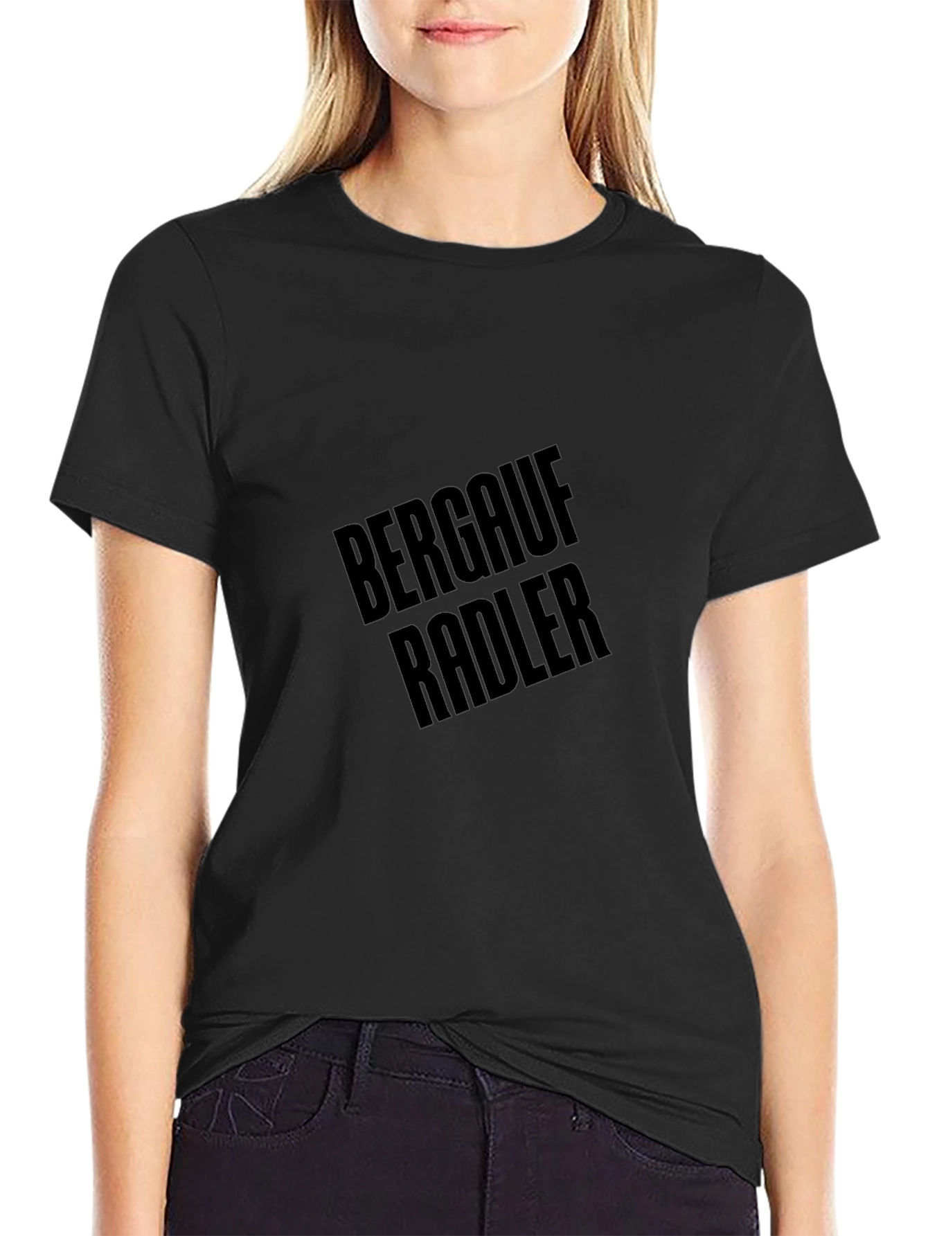 Bergauf Radler T-Shirt - Classic Black Tee