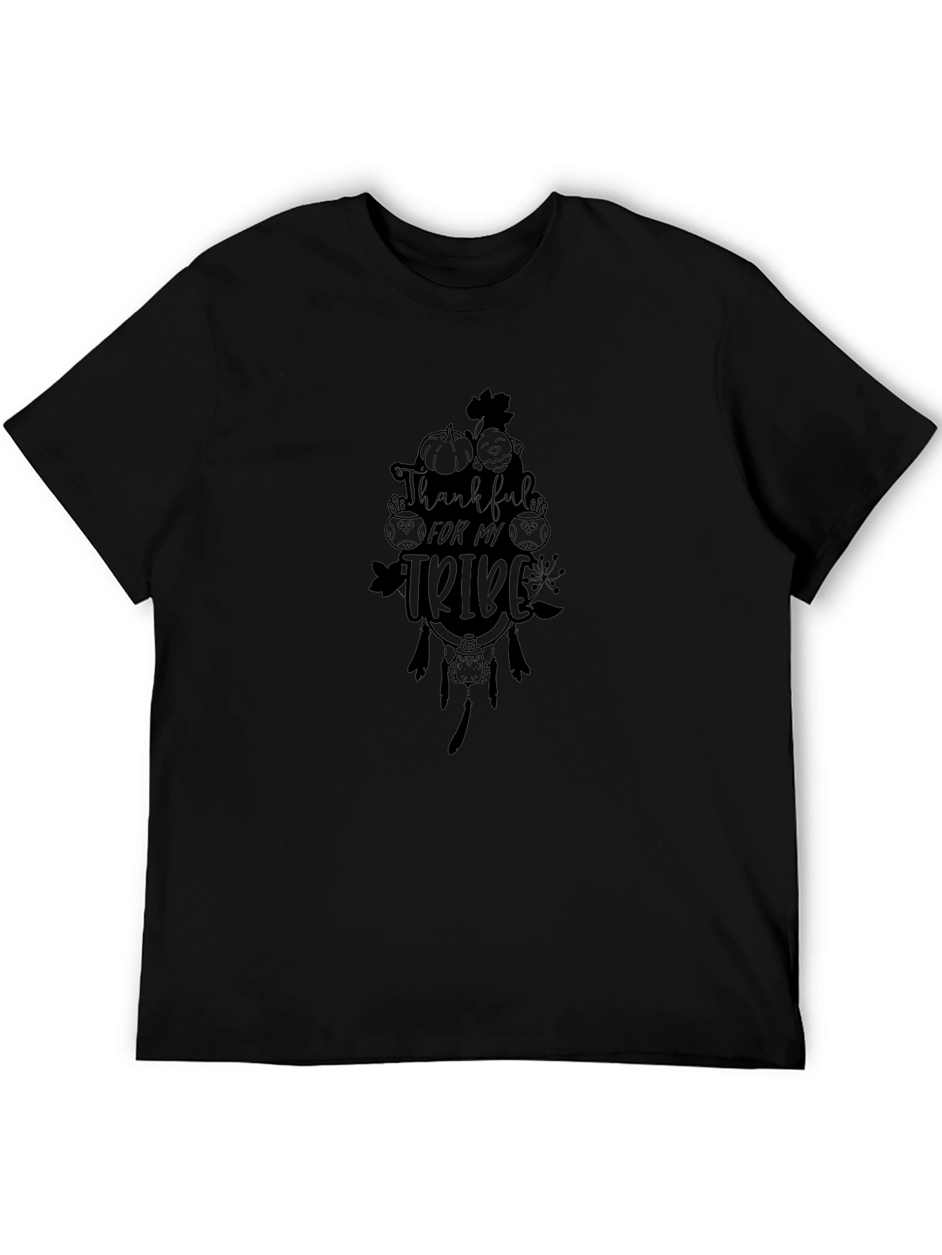 Thankful For My Tribe Black T-Shirt