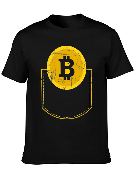 Bitcoin Pocket Graphic Tee - Crypto Lover T-Shirt