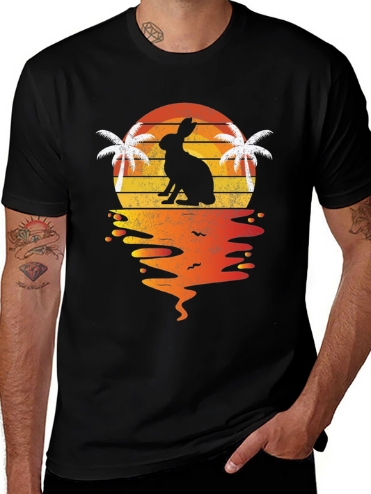 Rabbit Sunset Graphic Tee