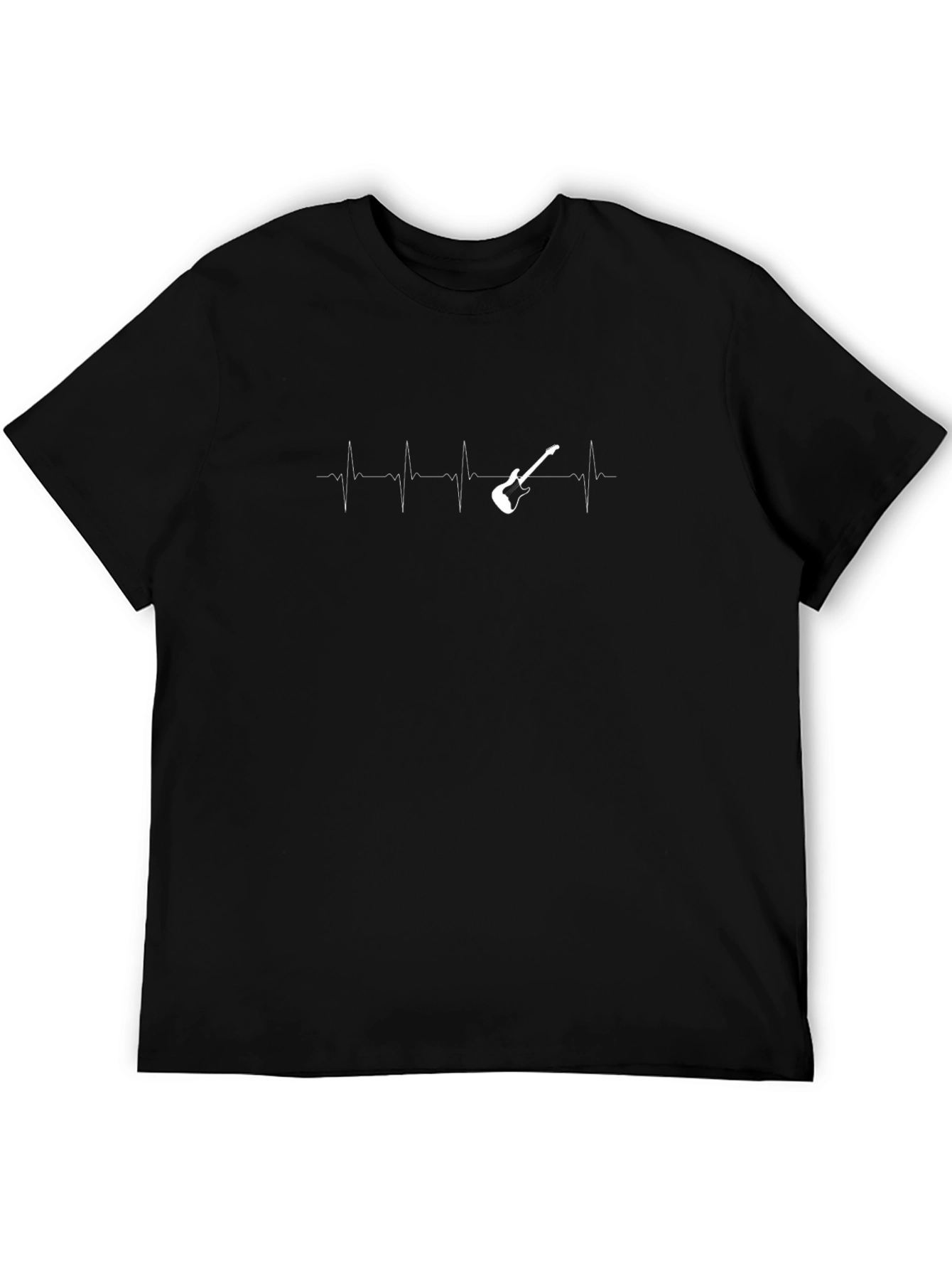 Guitar Heartbeat T-Shirt - Musicians Pulse Tee