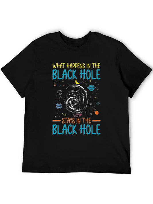 Black Hole Graphic T-Shirt - Stay in the Hole!