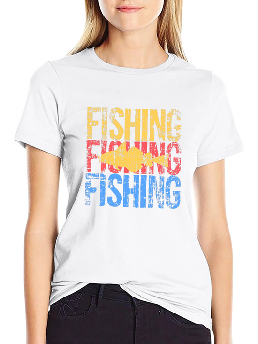 Fishing Graphic Tee - Retro Design