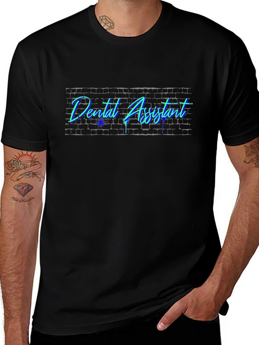Dental Assistant Neon Brick T-Shirt