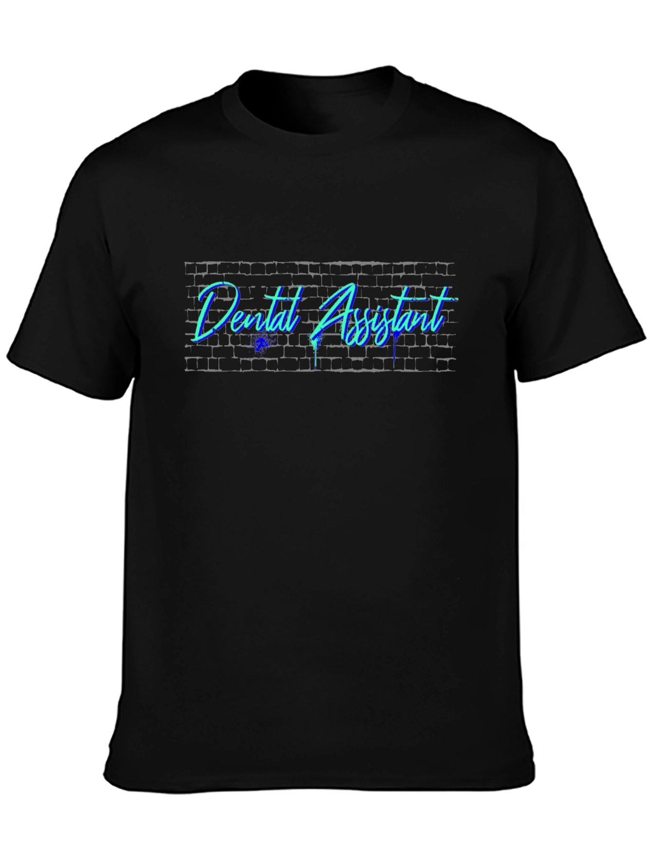 Dental Assistant Neon Brick T-Shirt