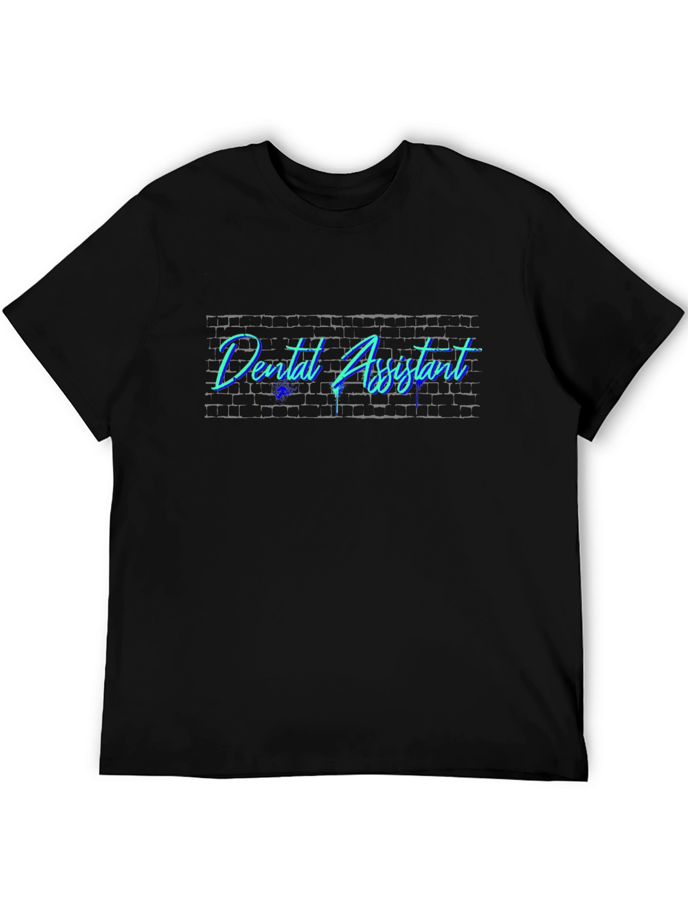 Dental Assistant Neon Brick T-Shirt