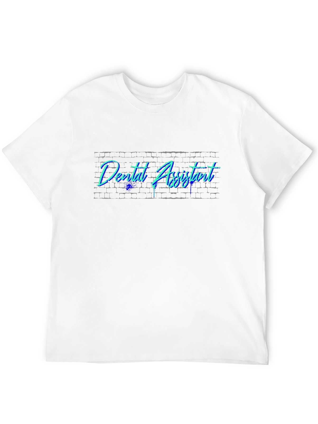 Dental Assistant Neon Brick T-Shirt