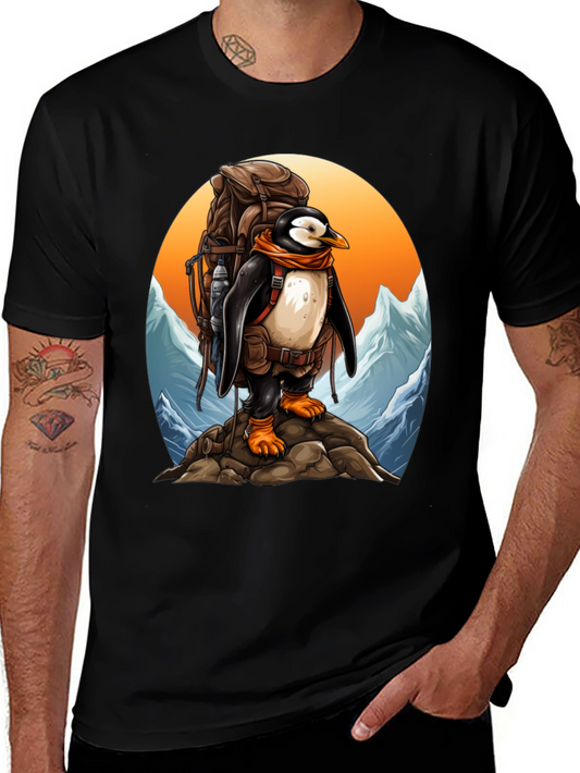 Penguin Hiker Graphic Tee - Adventure Ready