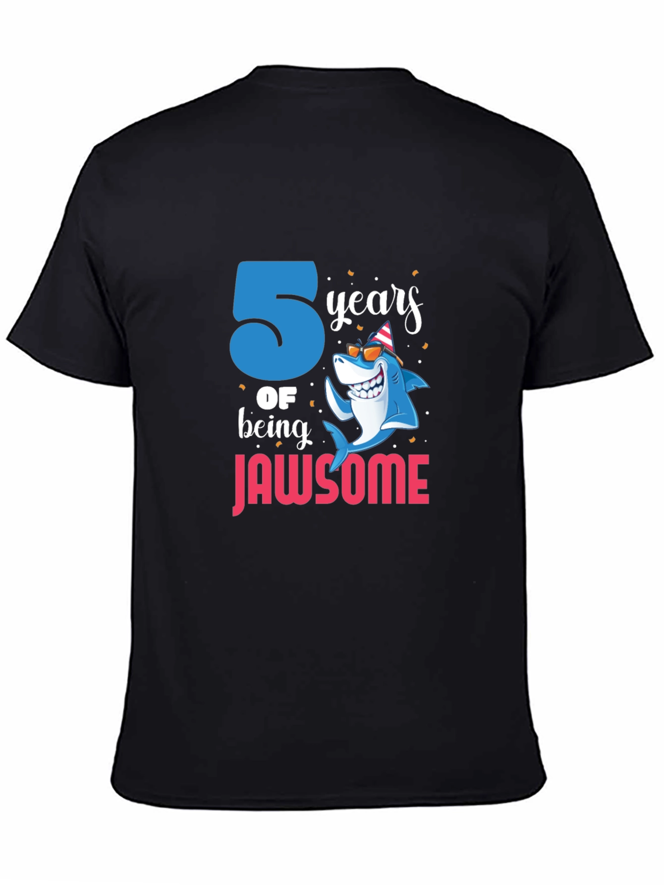 Jawsome 5th Birthday Shark T-Shirt
