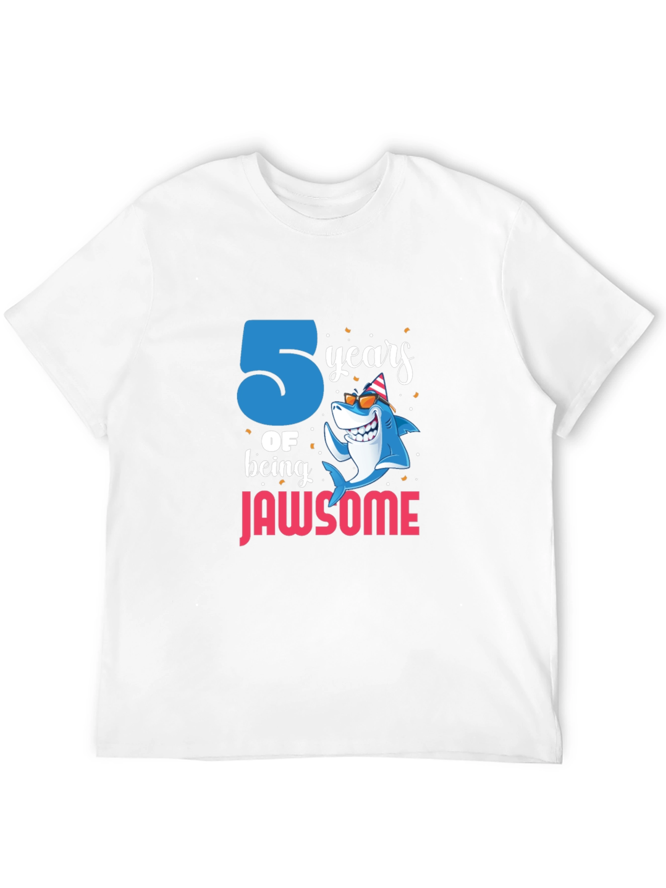 Jawsome 5th Birthday Shark T-Shirt
