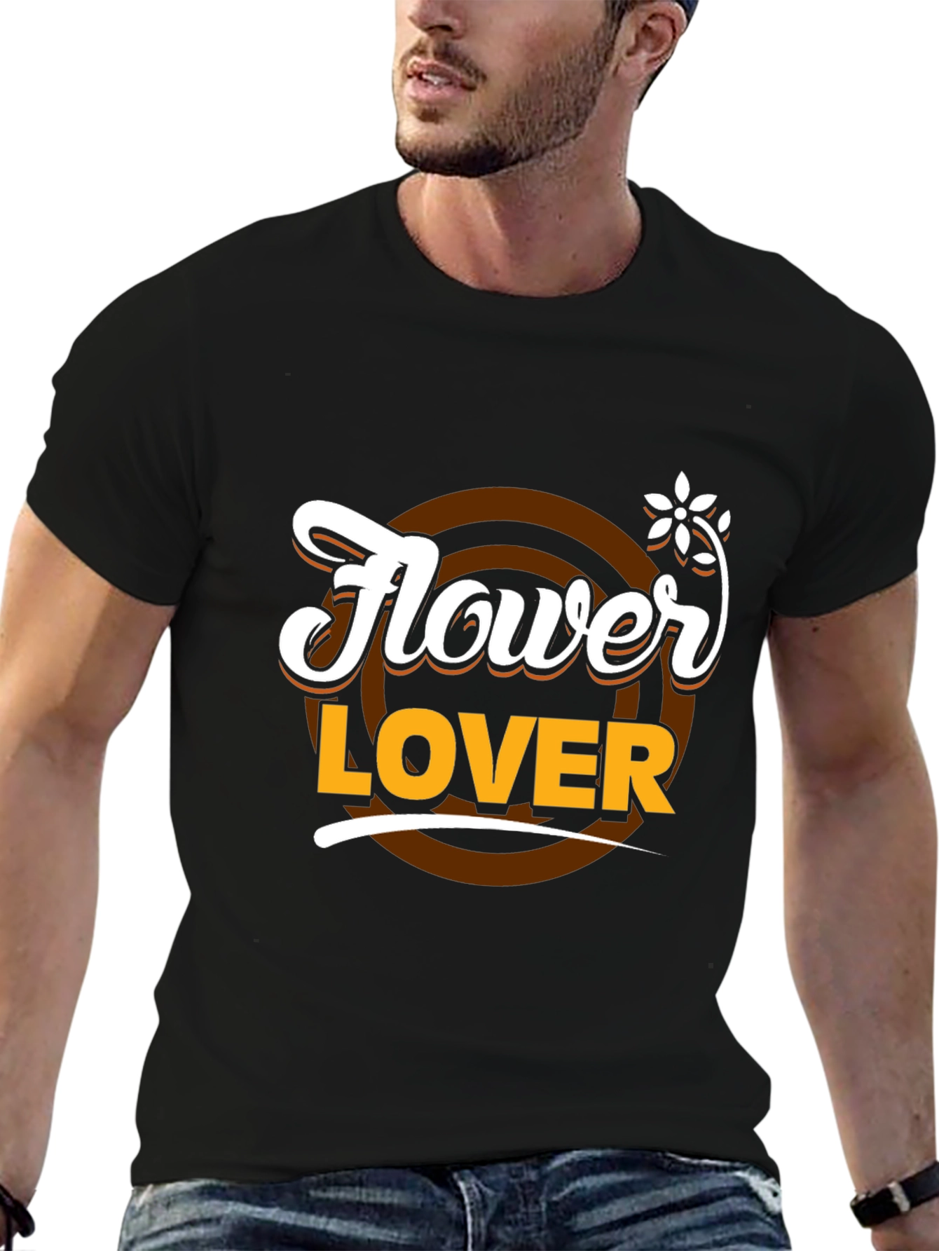 Flower Lover T-Shirt - Stylish Graphic Tee