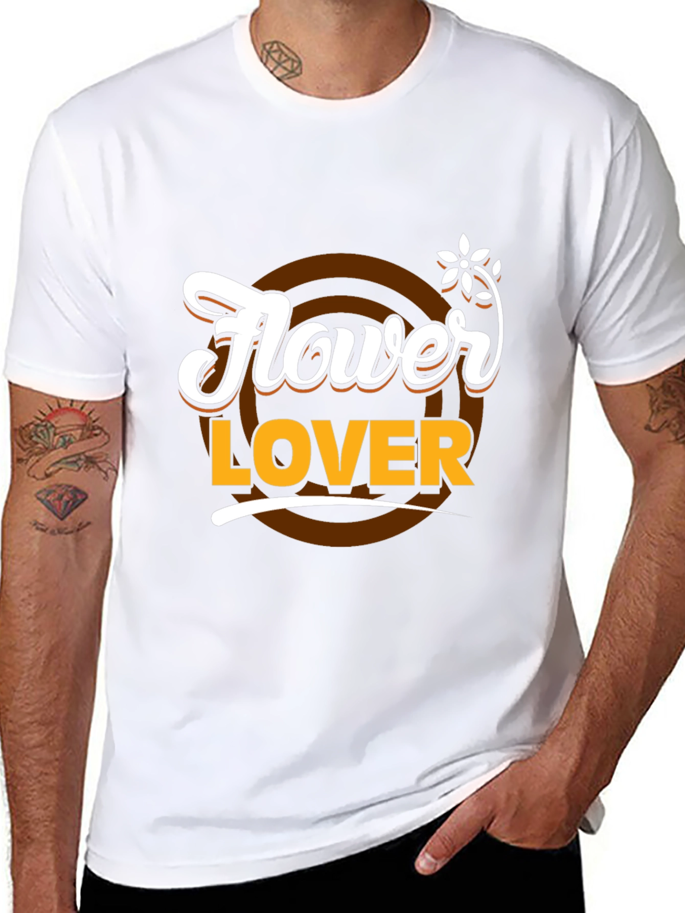 Flower Lover T-Shirt - Stylish Graphic Tee