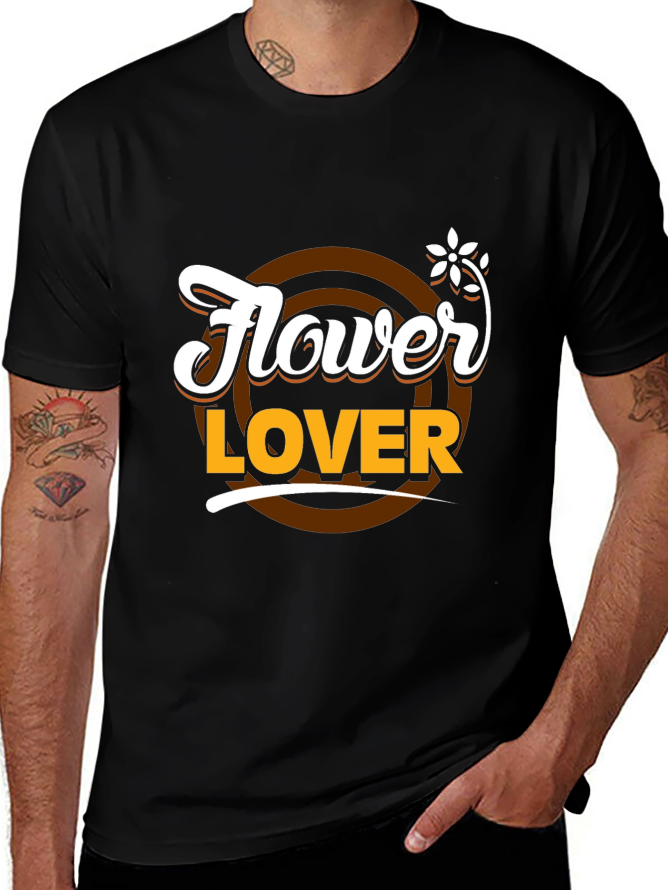 Flower Lover T-Shirt - Stylish Graphic Tee