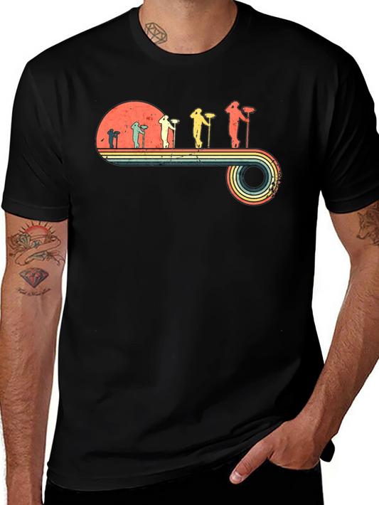 Curling Evolution Retro Graphic T-Shirt