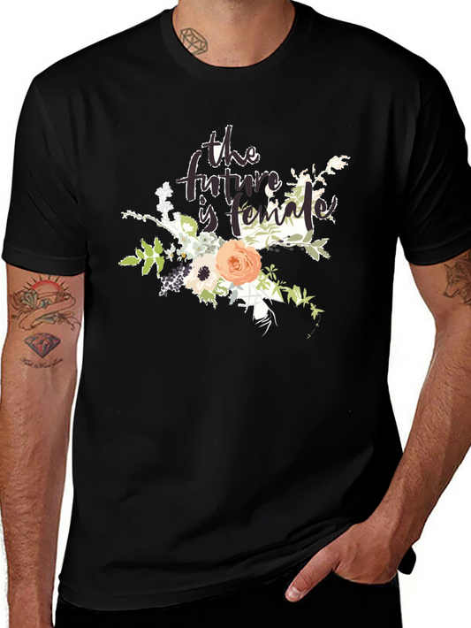 Feminist Floral Graphic T-Shirt