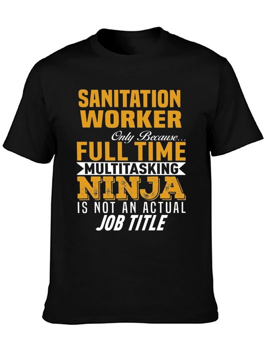 Sanitation Worker Multitasking Ninja T-Shirt