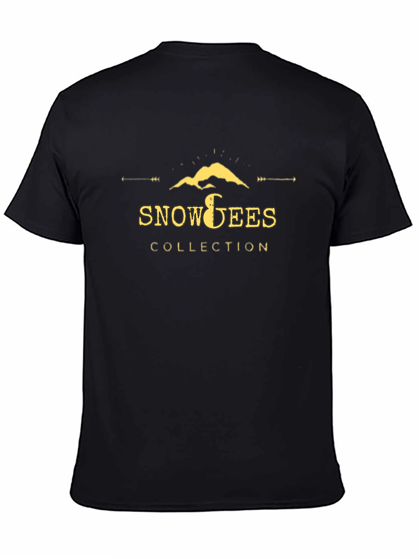Snow Gees Collection Black Graphic T-Shirt
