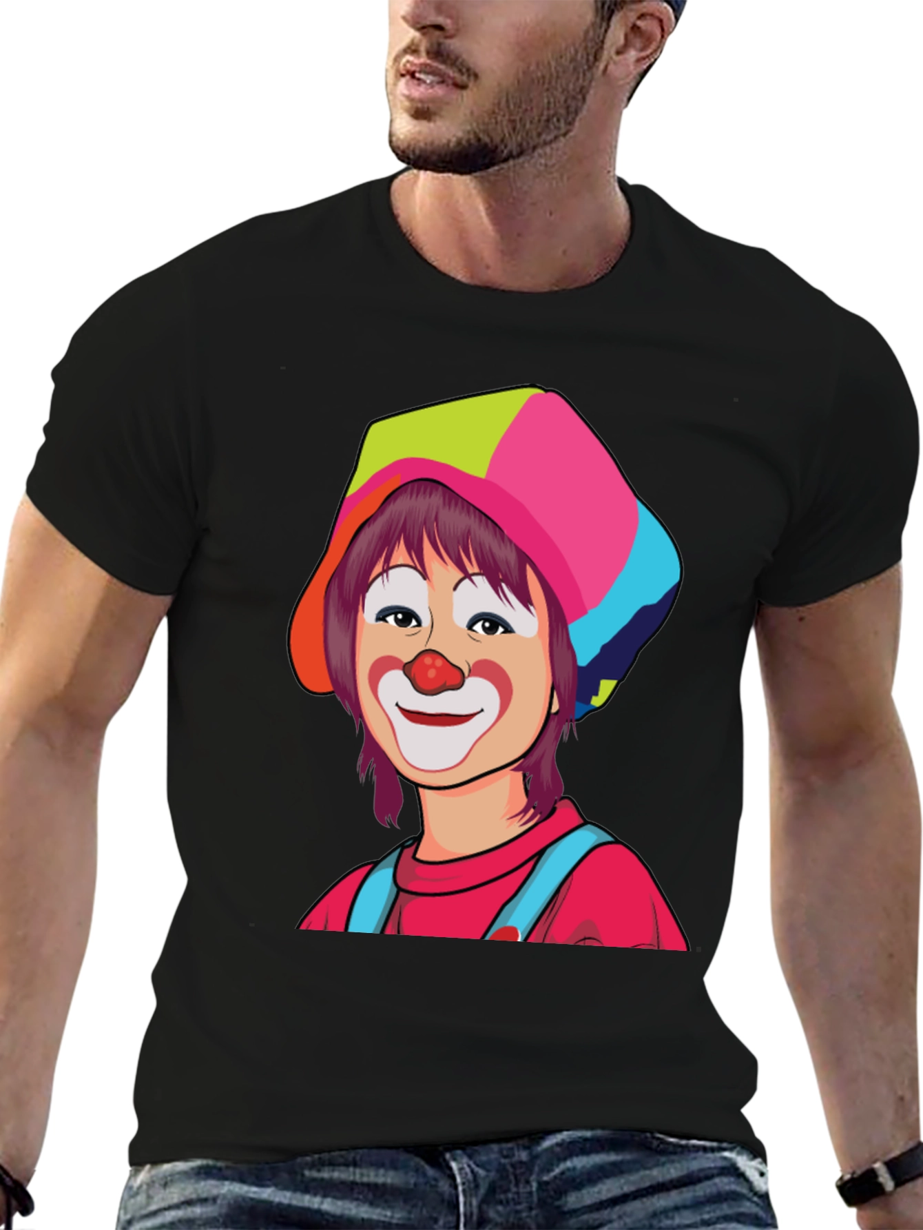 Clown Character T-Shirt - Artistic Design