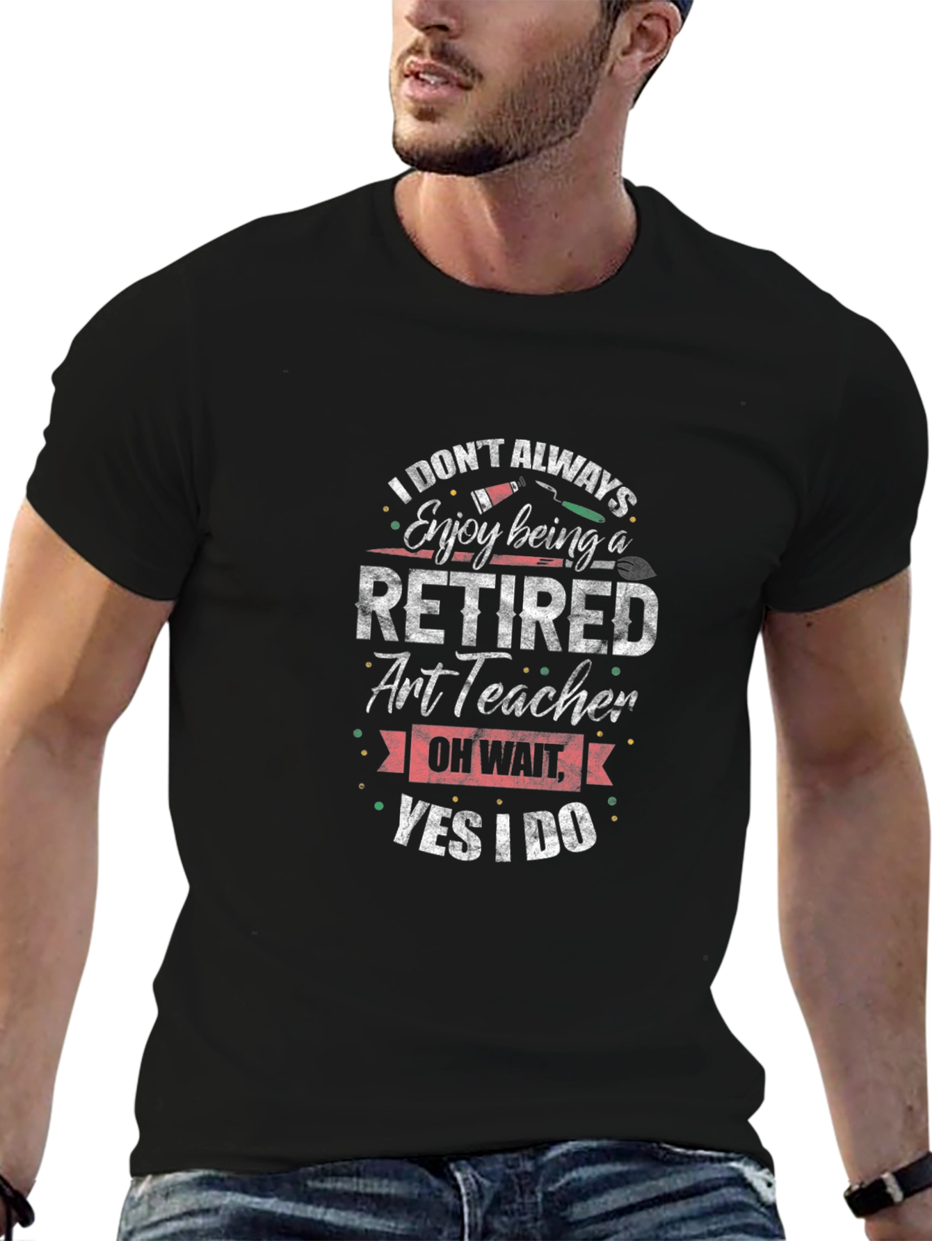 Retired Art Teacher T-Shirt Funny