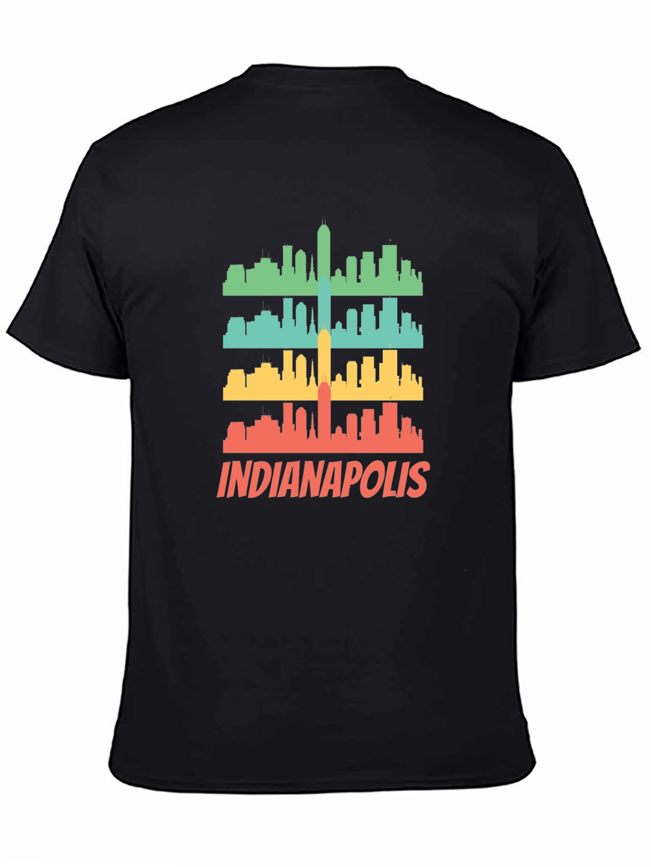 Indianapolis Skyline Retro T-Shirt