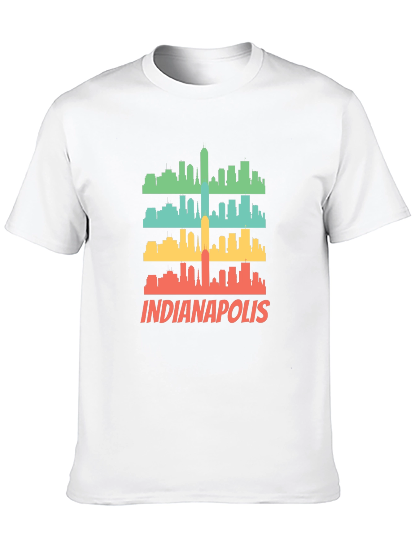 Indianapolis Skyline Retro T-Shirt