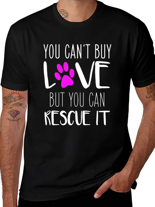 Rescue Love T-Shirt -  Mens Graphic Tee