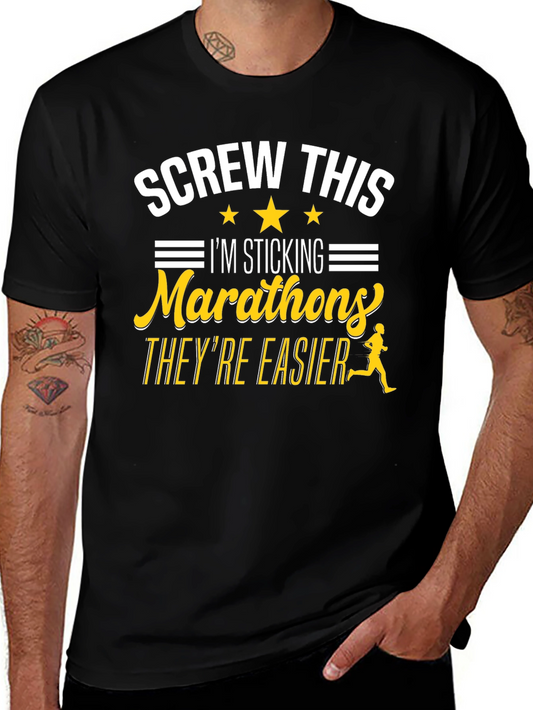 Funny Marathon Running T-Shirt
