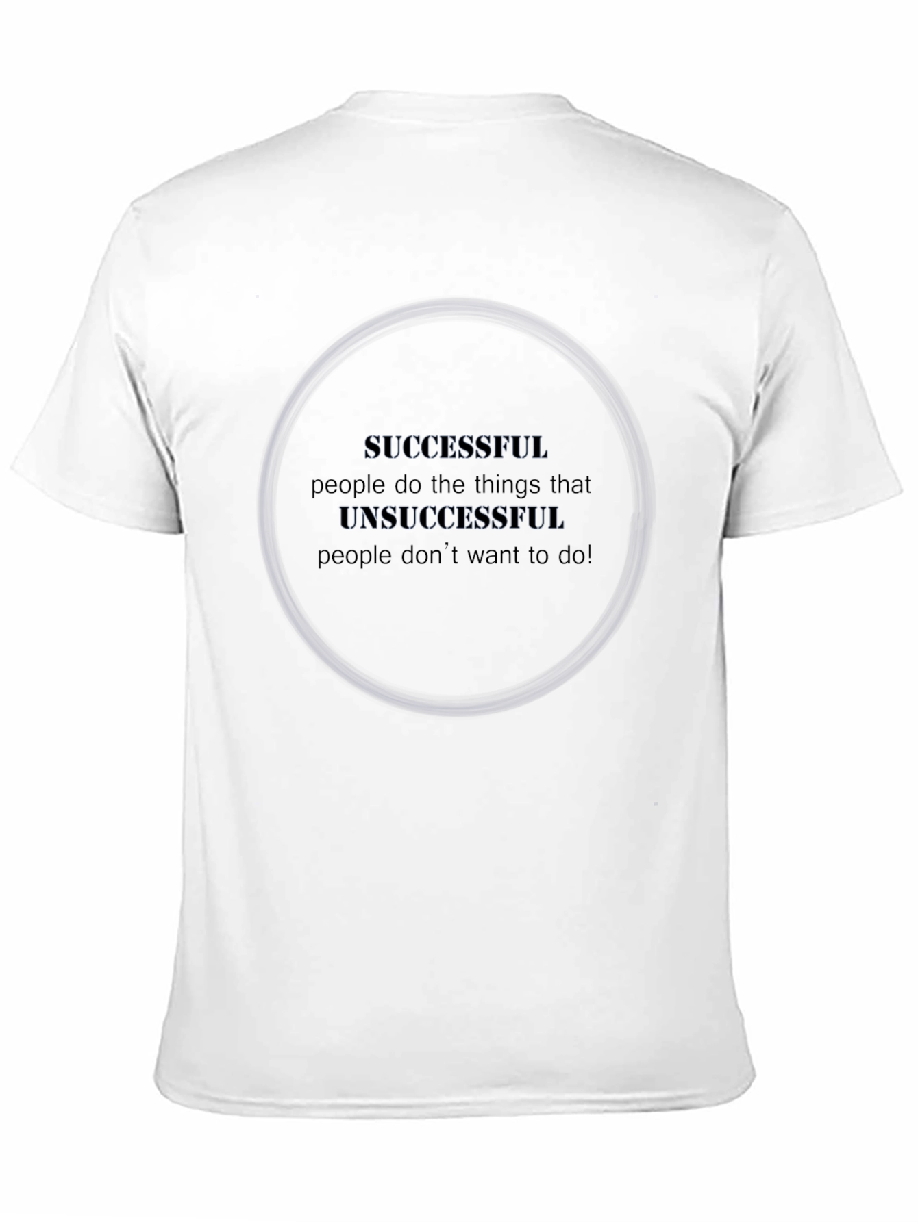 Motivational Quote Black T-Shirt - Success