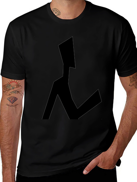 Abstract Figure Black Graphic Tee