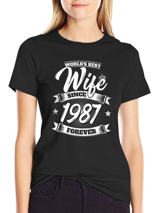 Worlds Best Wife Since 1987 T-Shirt