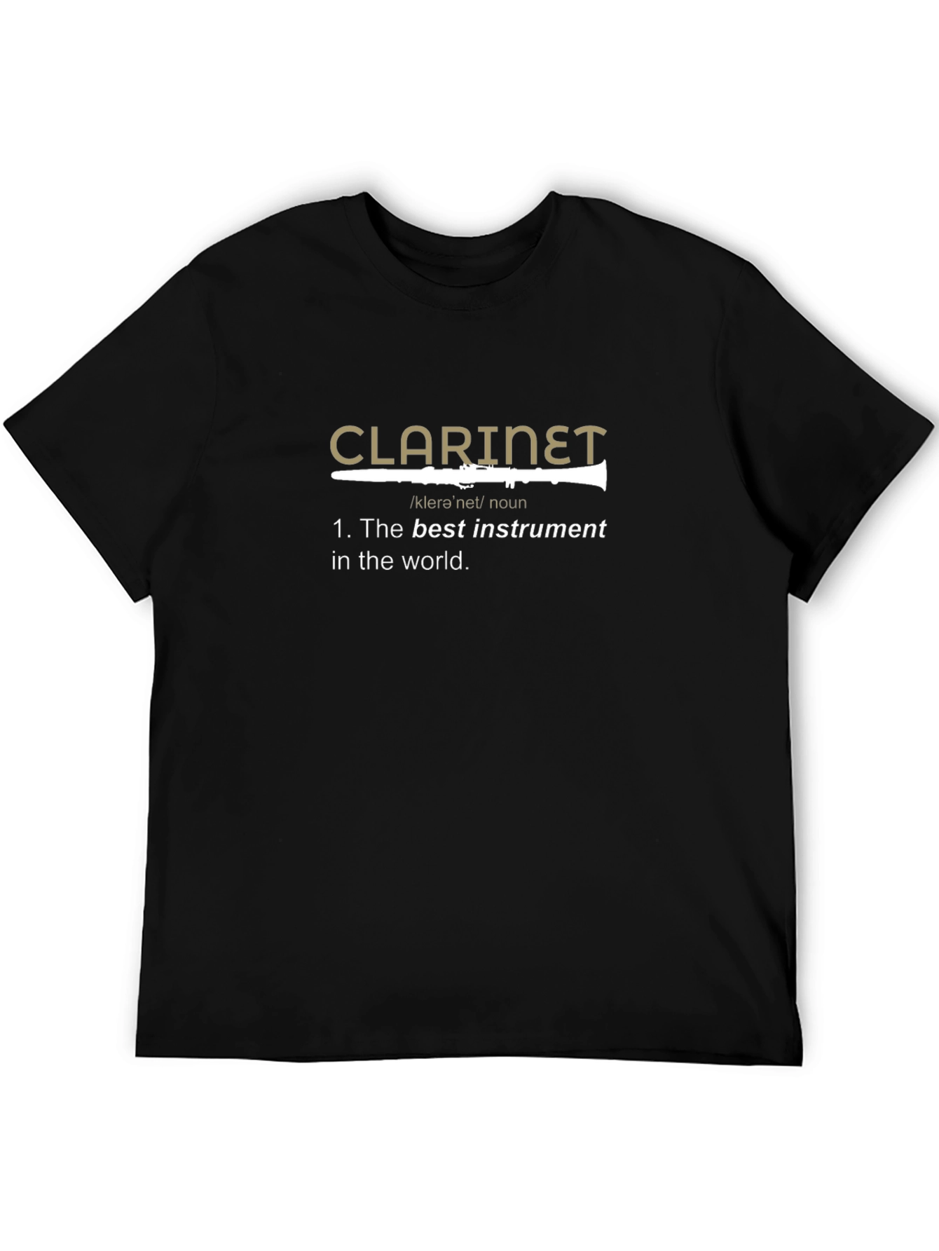 Clarinet Definition Black T-Shirt - Musician Apparel