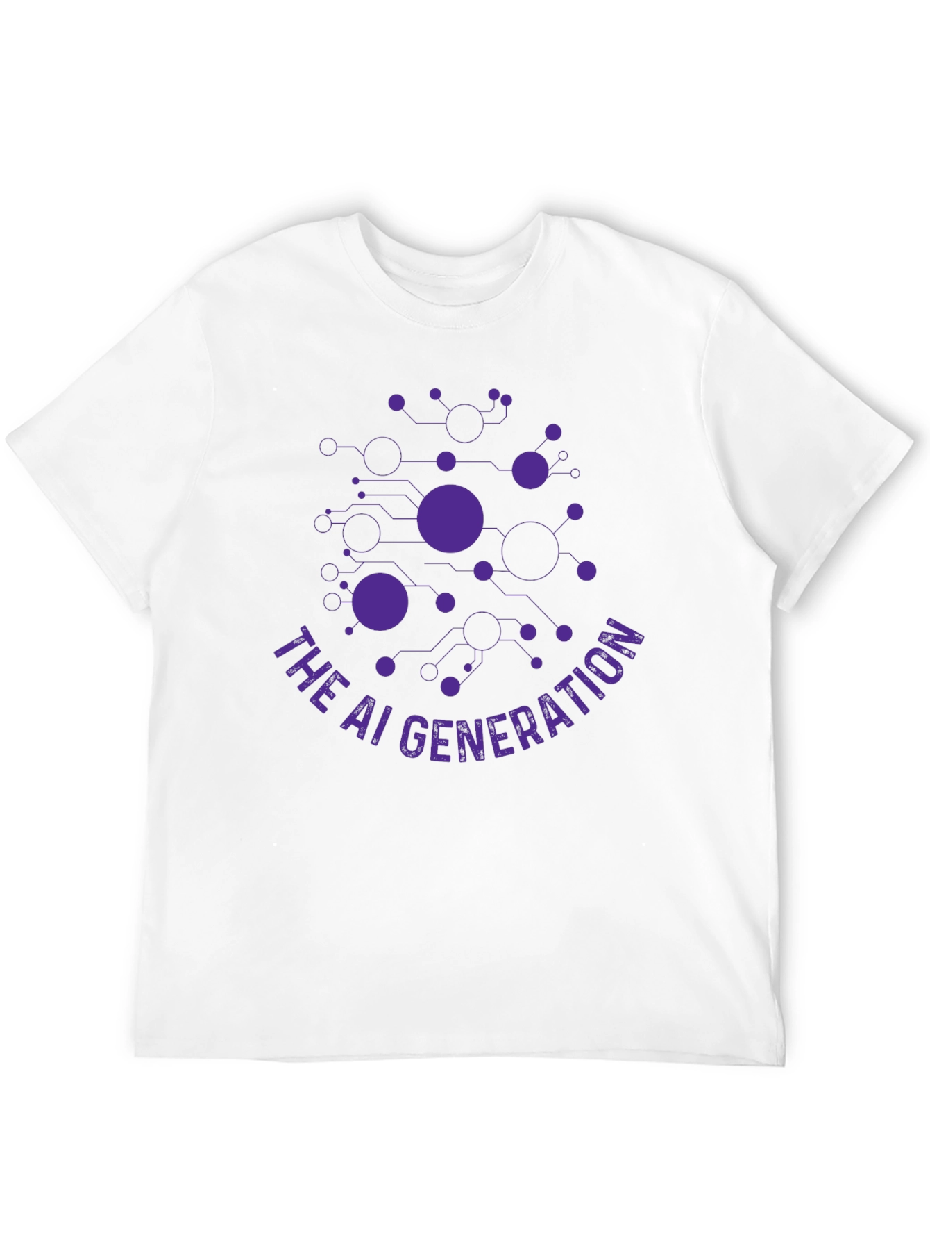 The AI Generation Black Graphic T-Shirt