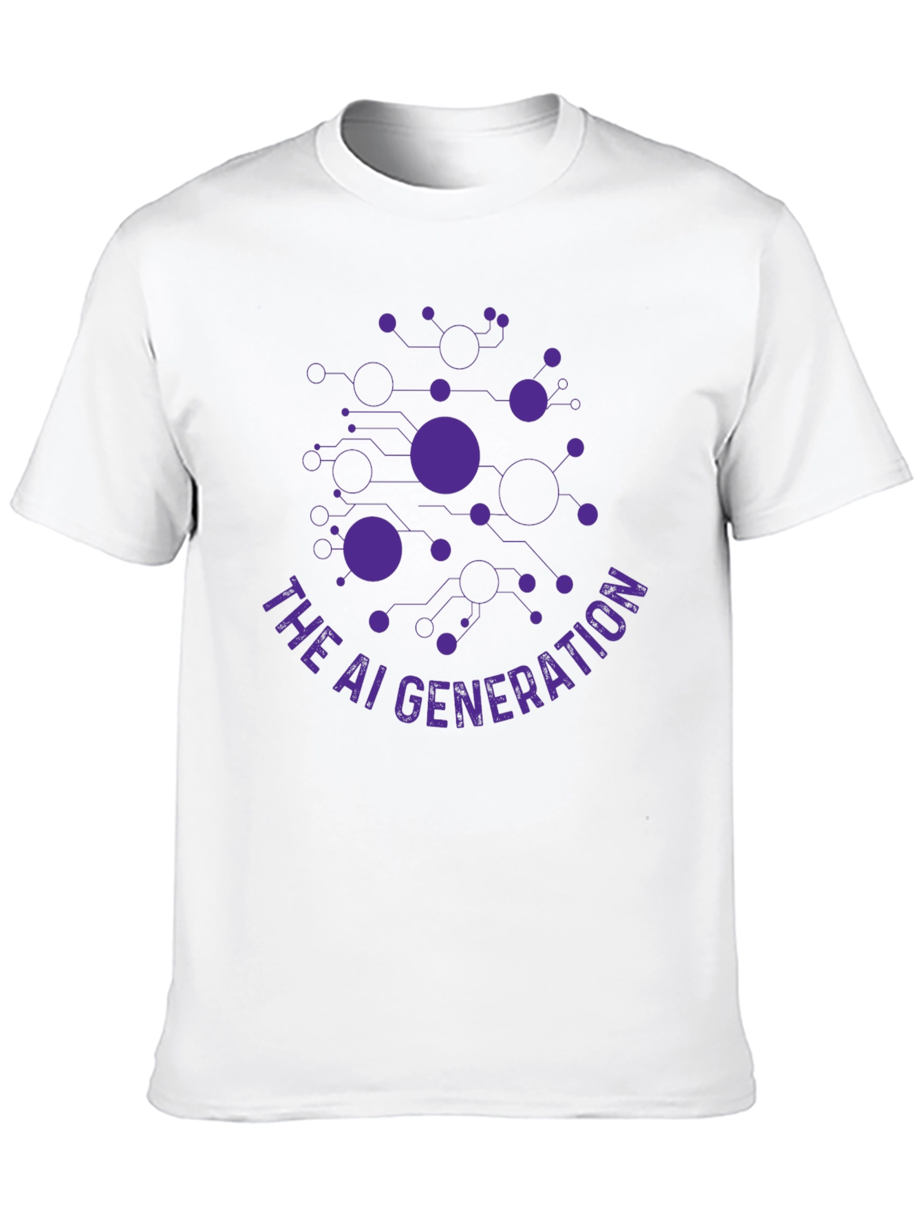 The AI Generation Black Graphic T-Shirt