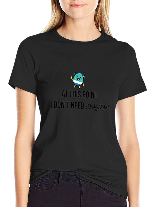 At This Point Graphic Tee - Black Cotton Comfort