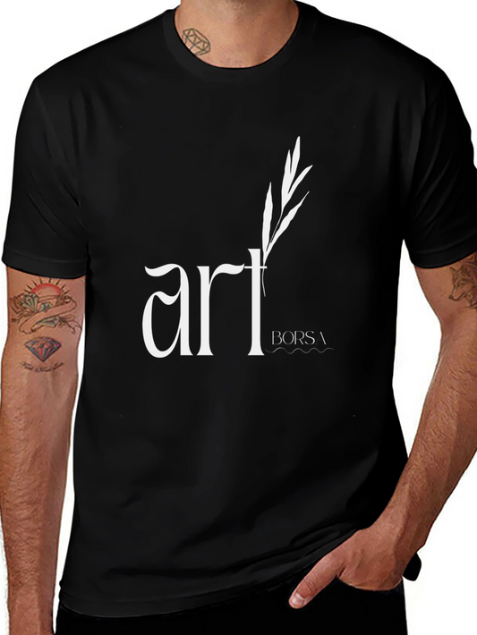 Art Borsa Graphic Tee - Stylish Black Cotton T-Shirt