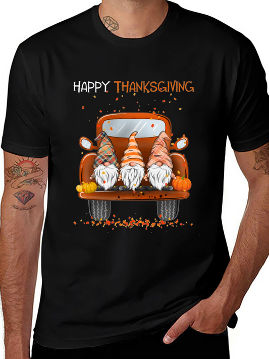 Happy Thanksgiving Gnome Truck T-Shirt