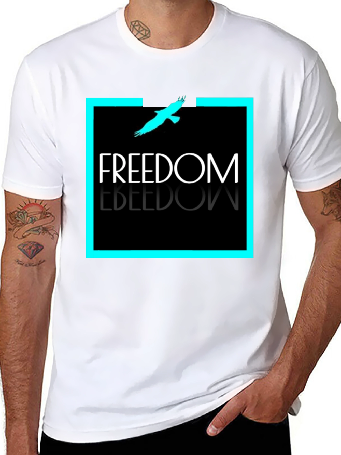 Freedom Graphic Tee - Stylish Black T-Shirt