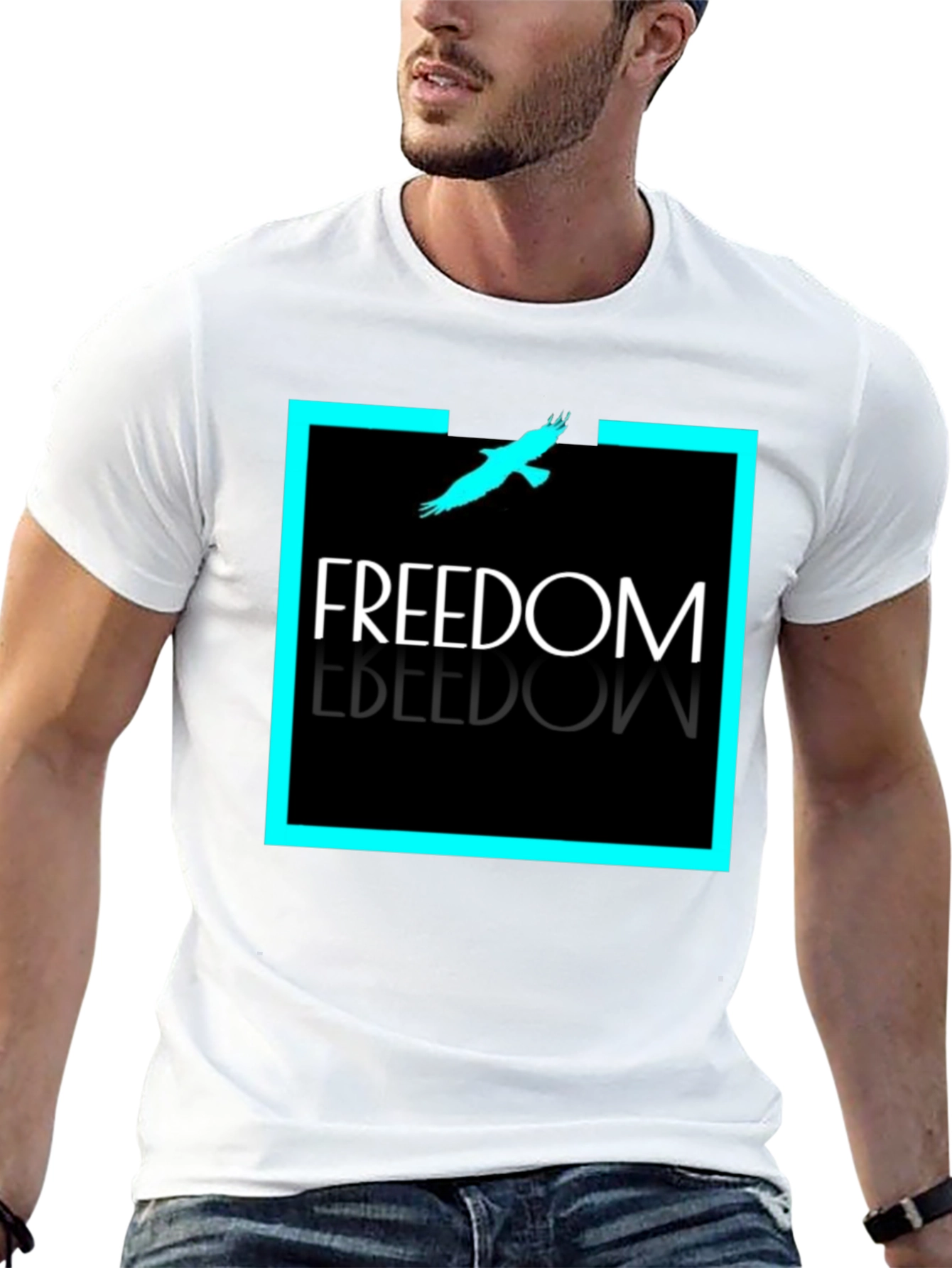 Freedom Graphic Tee - Stylish Black T-Shirt