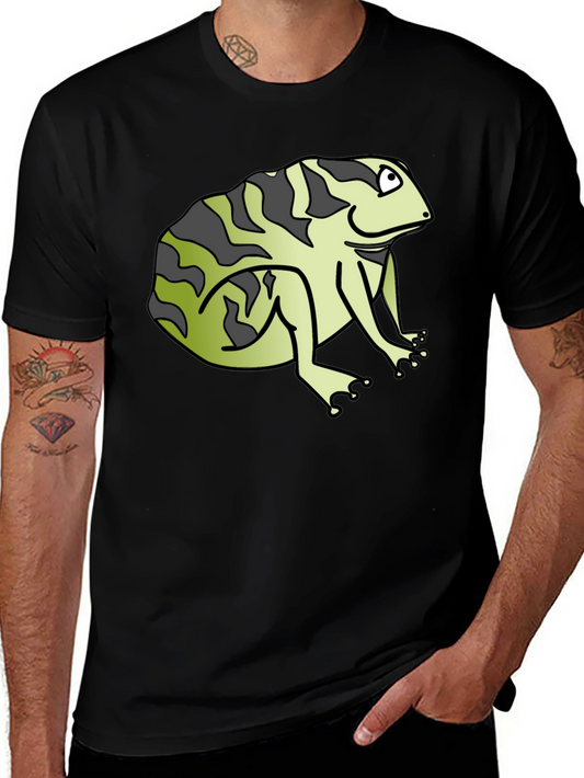 Funny Frog Graphic Black T-Shirt