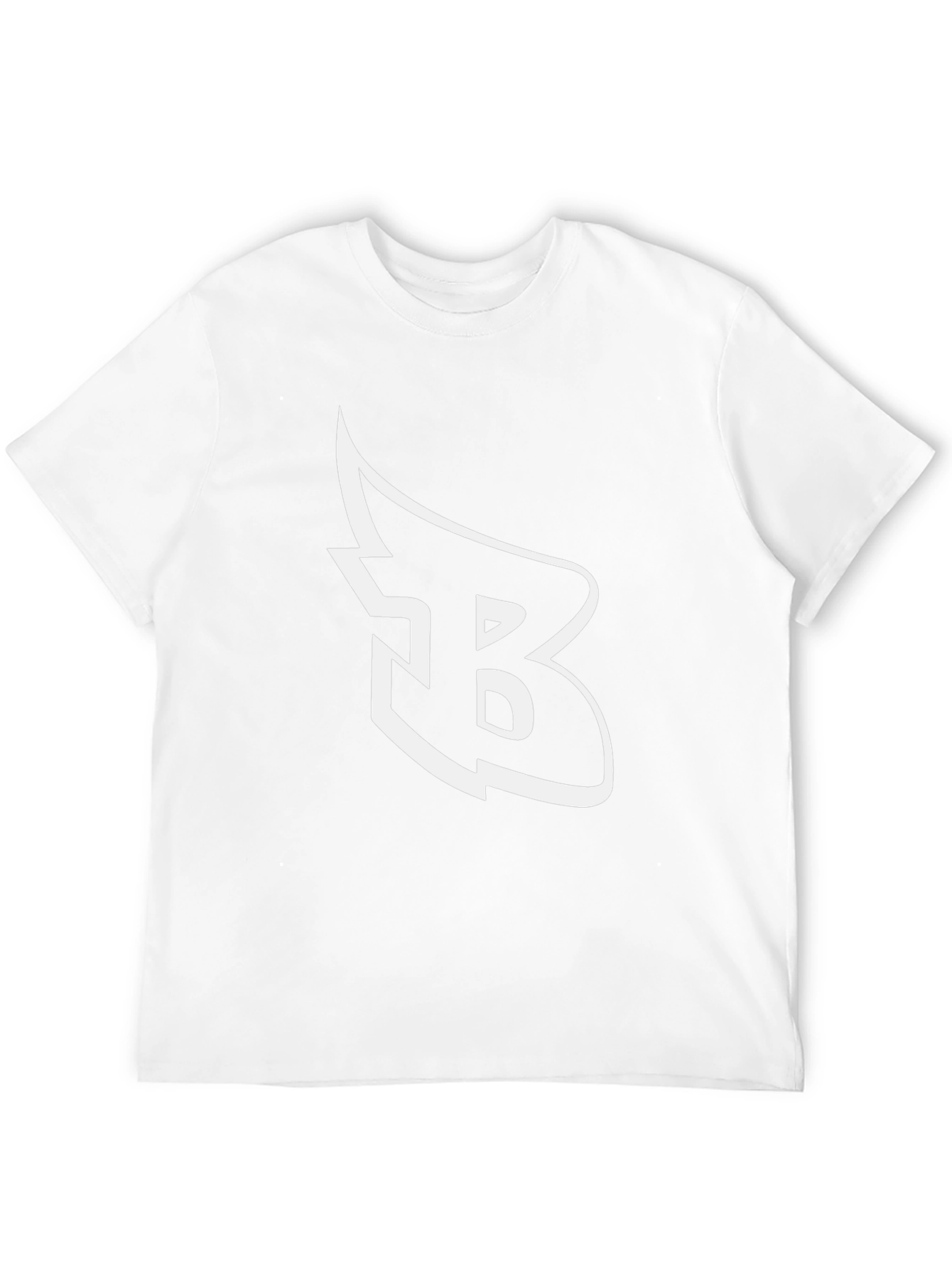 Black T-Shirt with White Letter B Graphic