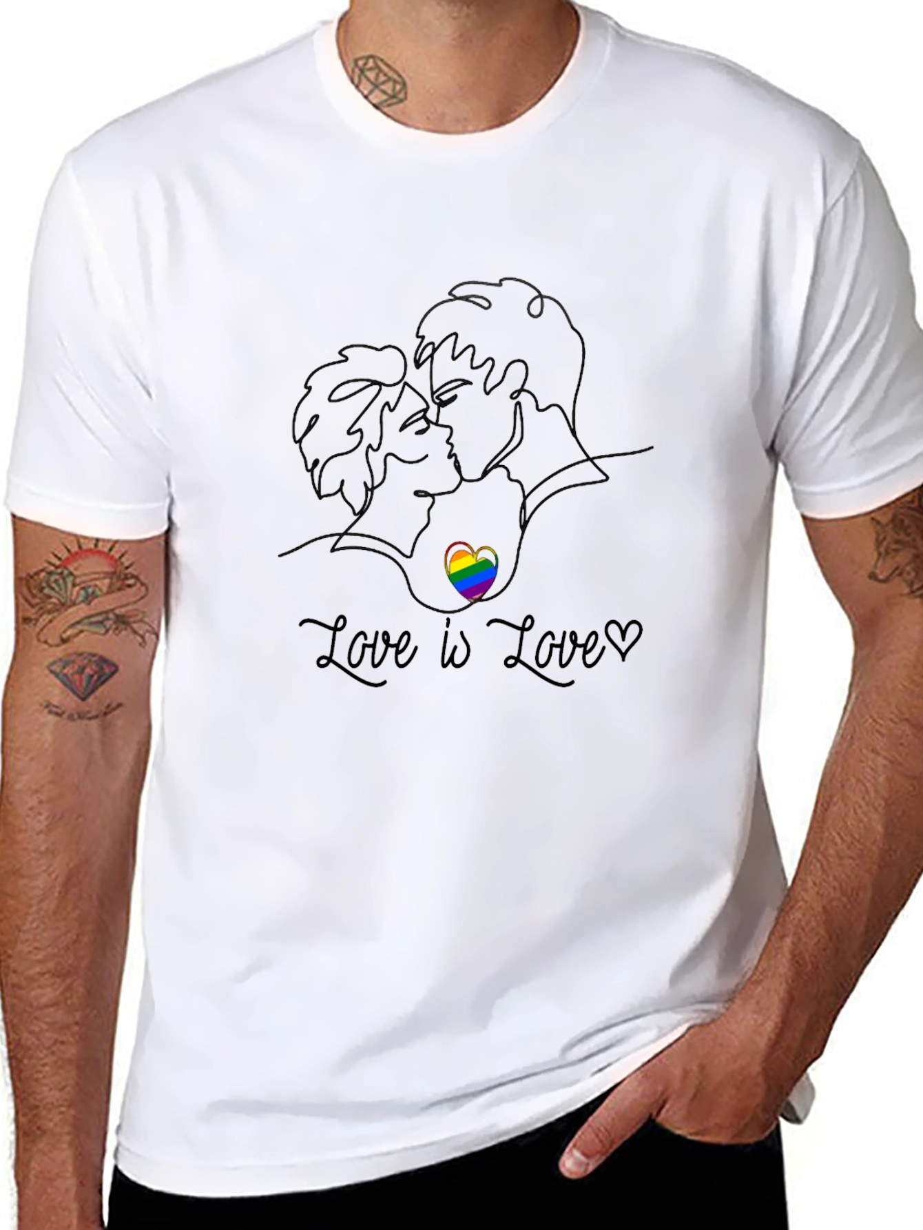 Love is Love Graphic Tee - LGBTQ+ Pride Shirt