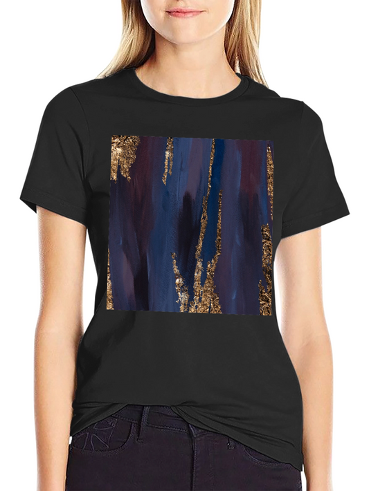 Abstract Art Tee - Black Cotton Blend