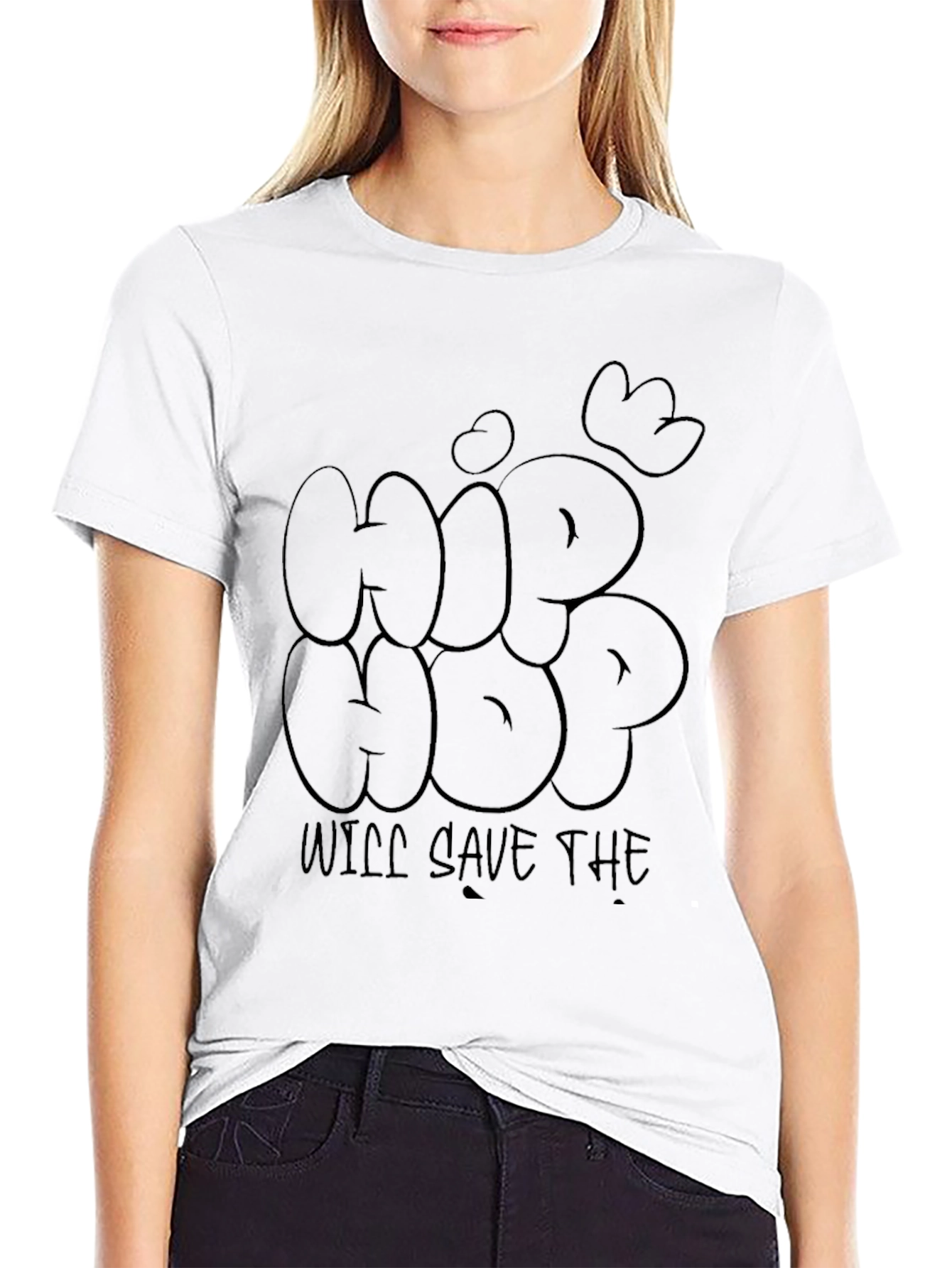 Hip Hop Will Save The World Black T-Shirt