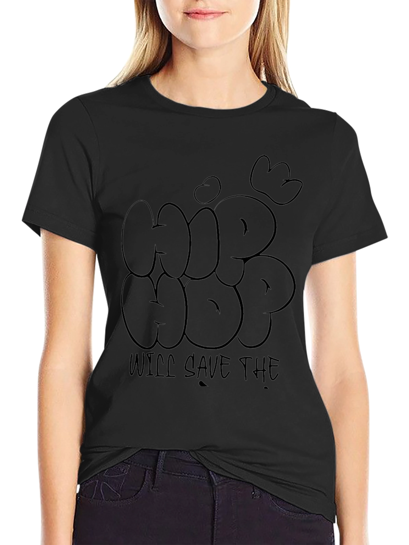 Hip Hop Will Save The World Black T-Shirt