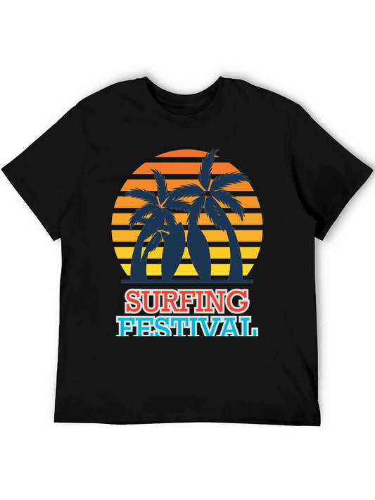 Surfing Festival Graphic T-Shirt