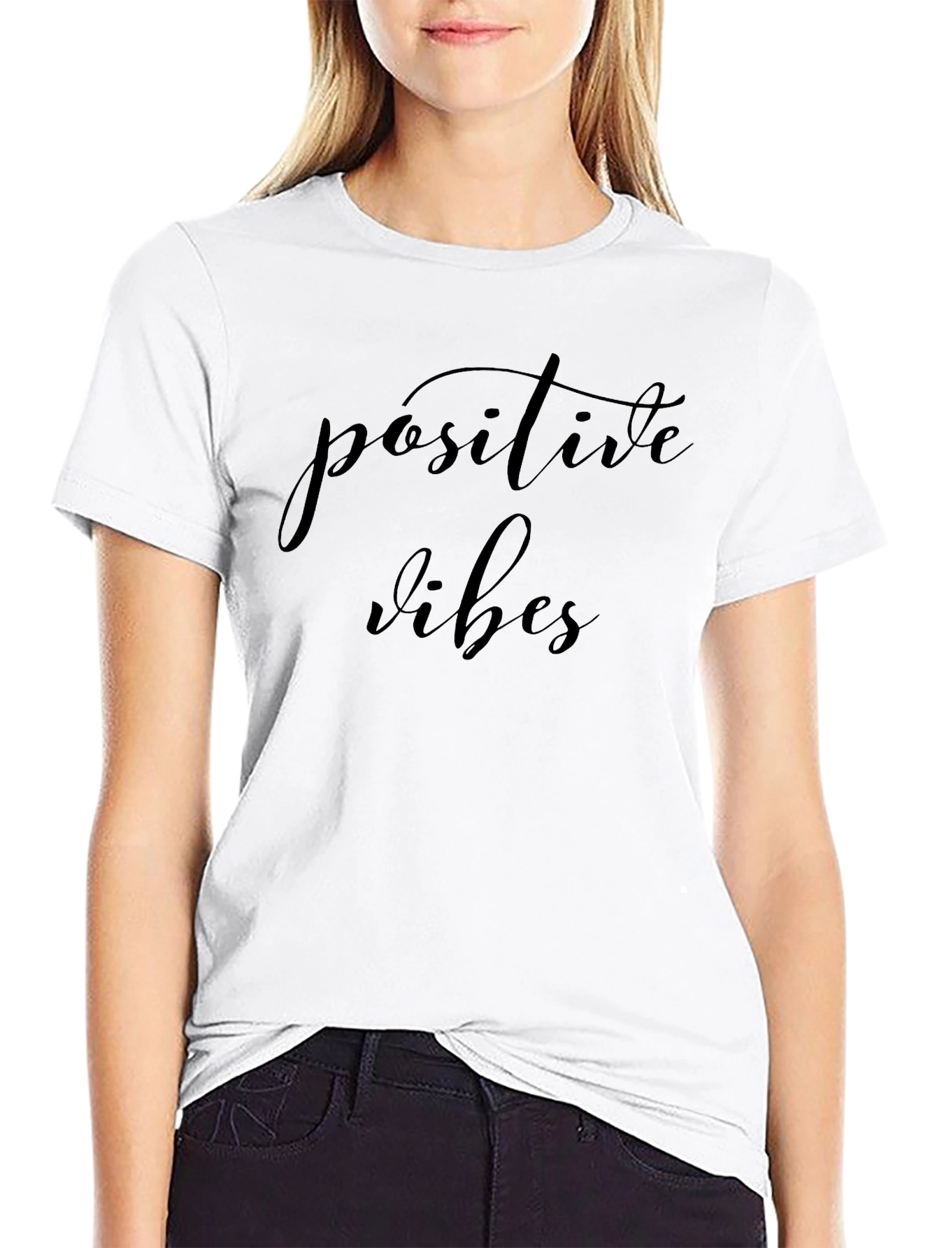 Positive Vibes Black T-Shirt