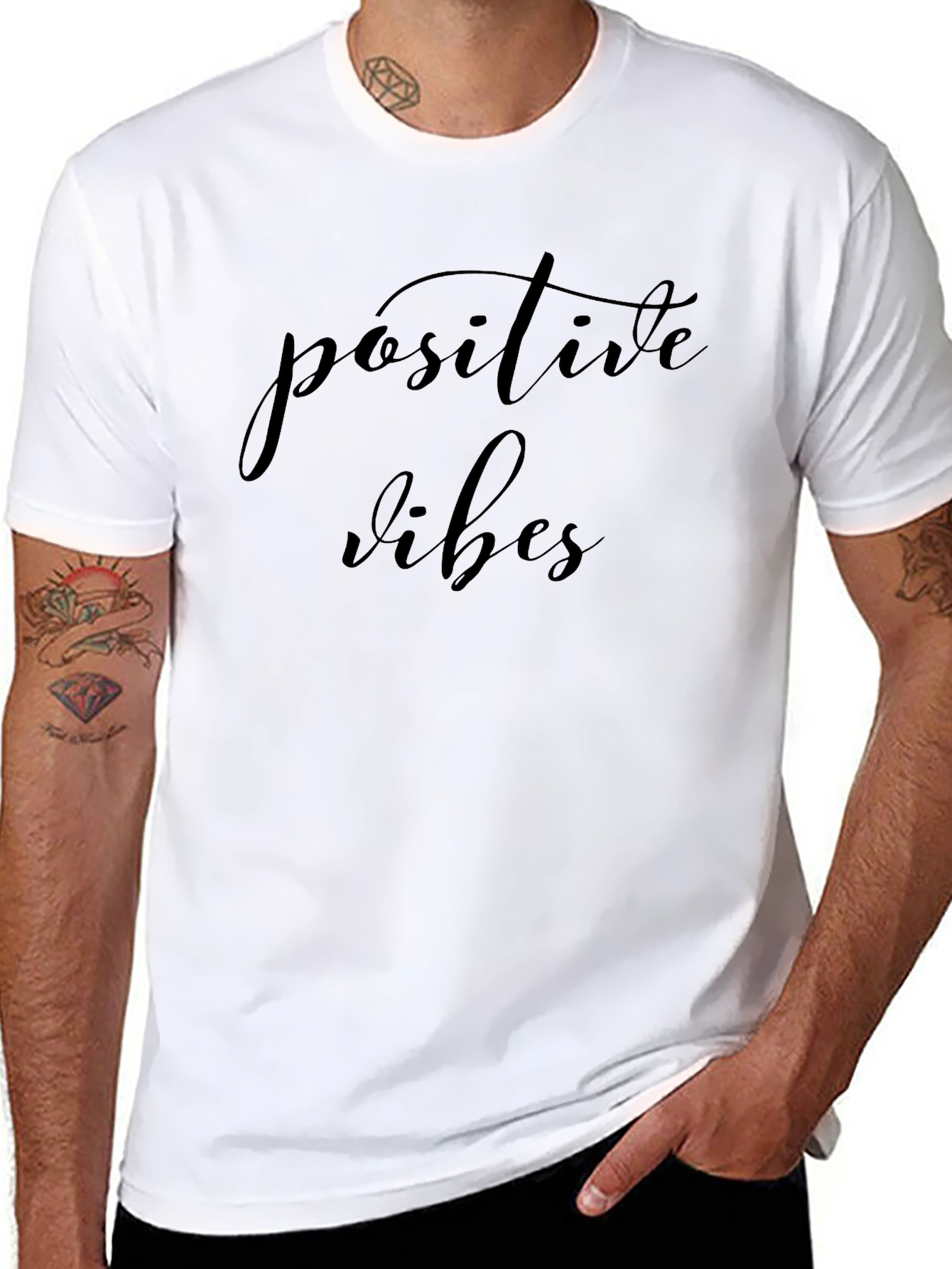 Positive Vibes Black T-Shirt