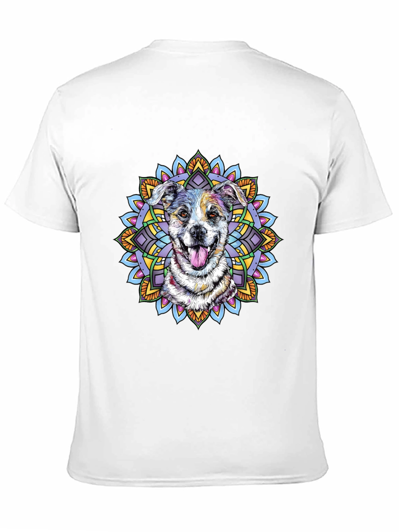 Dog Mandala Graphic T-Shirt - Unisex